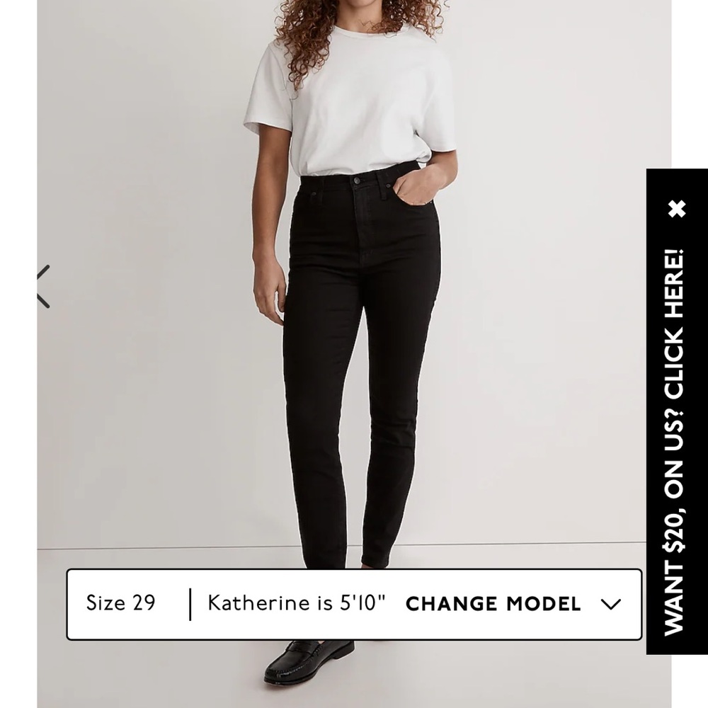 Madewell High-Rise Skinny Jeans- black